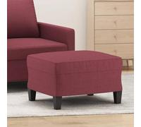 Générique Repose-Pied Rouge Bordeaux 60x50x41 cm Tissu,Meubles,Poufs,Rouge,5.65 KG,349333