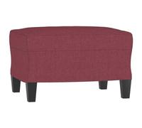 Générique Repose-Pied Rouge Bordeaux 60x50x41 cm Tissu,Meubles, Poufs, Rouge (Poids 5.65KG)-9333