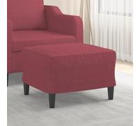 Générique Repose-Pied Rouge Bordeaux 60x50x41 cm Tissu,Poufs,5.65KG-349285