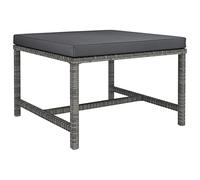 Générique Repose-Pied sectionnel avec Coussin Gris Résine tressée,Meubles, Mobilier de Jardin, Sièges de Jardin, Éléments pour canapés modulables de Jardin, Gris (Poids 5KG)
