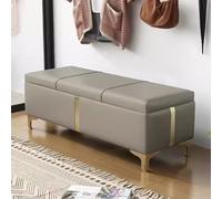 Générique Repose-Pieds, Banc de Bout de lit, Banc de Rangement d'entrée avec Pieds en métal, Banc rectangulaire rembourré pour fenêtre, canapé, Hall d'entrée