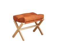 Générique Repose-Pieds Pliable en Bois, Tabouret de Rangement Multifonctionnel for Bureau et Salon, respectueux la Peau, Amovible Lavable(Wood)