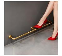 Générique Repose-Pieds Tubulaire Rond pour îlot de Bar/Cuisine, kit de Rail de Pied sous comptoir Commercial 16 14 12 10 9 8 7 6 5 4 3 Pieds, Barre de Pied Murale pour Bar/sous-Sol (Or, L 14