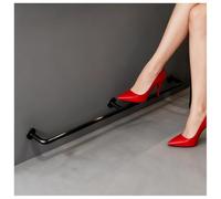 Générique Repose-Pieds Tubulaire Rond pour îlot de Bar/Cuisine, kit de Rail de Pied sous comptoir Commercial 16 14 12 10 9 8 7 6 5 4 3 Pieds, Barre de Pied Murale pour Bar/sous-Sol (Noir, L