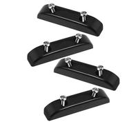 Générique Repose-pouce Set de Pièces en Plastique Noir pour Guitare Basse Petit et Compact, Antidérapant et Portable, Lot de 4 avec Vis pour Accessoires de Guitare