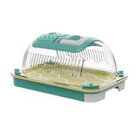 Générique Reptile Breeder Box, Clear Ventilated Habitat Tank, Portable Gecko Carrier with Strong Handle System, Thick Acrylic Construction, Minimal Enclosure Design, Terrarium Box for Pet Care
