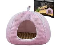 Générique Reptile Cave - Breathable Mesh Semi-Enclosed Easy Clean House &