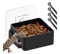 Générique Reptile Gecko Feeding Dish, Food Grade Water Bowl, Universal Terrarium Food Cup Design, 2.36x1.02 inches Sturdy Compact Habitat Feeding Station Accessory, Gecko Lizard Frog Chameleon Bowl