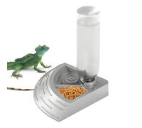 Générique Reptile Water Dispenser 2-in-1 Double Compartment Feeding Feeder