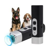Générique Répulseur ultrasonique pour Chien, Dispositif Anti aboiement Rechargeable, arrête Les Mauvais comportements sans Crier ni Frapper, pour Les Petits, Moyens et Grands Chiens (Noir)