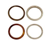 Générique Resin Bracelet Set - 4 Pieces Chunky Wristbands | Geometric Punk Jewelry with Bold Style, Fashion Accessory for Workplace Holidays Home Gatherings Travel Daily Date Commute