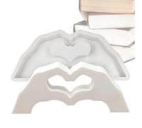 Générique Resin Casting - Soft Epoxy Heart Hands for Creative Crafting | Ornament Resin Molds for Epoxy Casting with Flexible Design | for Soap, Candles, Ornaments and Sculptures, Reusable for DI