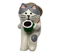Générique Resin Cat Car Ornaments | Well Made Resin Figure for Car Interior - Convenience of Cleaning Portable Cat Figurine Delicate Workmanship Dashboard Ornament for Cars, RVs, Trucks, SUVs