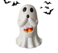 Générique Resin Ghost Statue, Small Halloween Figurine Home Decor Ornament | Ghost Home Decor for Desk, Bookshelf, Mantel, Garden, Bedroom, Apartment, Haunted House, Holiday, Seasonal Display, Tabletop
