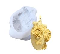 Générique Resin Mold Set, Floral Heart Form, Epoxy Casting Tool with Smooth Result System, Compact Silicone Craft Mould with Intricate Detail Design, Handmade Ornament Tool for Baking and Art Use