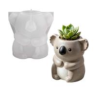 Générique Resin Molds Craft, Koala Easy Release, Cute Supplies with Sturdy Texture, Funny Epoxy Aid with, Modern DIY Style, Accessory for Wax Plaster Concrete Planter Pencil Holder