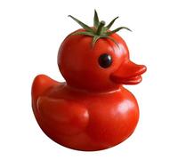 Générique Resin Sculpture Table Centerpieces for Collectors Adults Children Cabinet Bookshelf Shelf Studio | Vegetable Duck Figures - Miniature Ducks Figure Funny Decor,