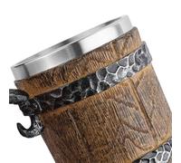 Générique Resin Wrapped Mug - Decorative Coffee Mug with Handle, Handcrafted Wooden Style Cup, Hot Beverage Container | Home Kitchen Office Drinking Use, Men Coffee Tea Gift Collection Accessory