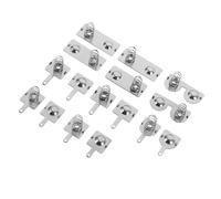 Générique Ressort de Batterie Métal pour Télécommande, Lot de 11 Set de Set de Pièces Support de Contact Positif Négatif, Plaque à Ressort Compatible Piles AA AAA, Pièces de Rechange