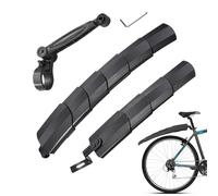 Générique Retractable Bicycle Mudguard Set - Adjustable Mountain and Road Bike Fenders | Front and Rear Mudguard Kit | Universal Telescopic Mud Guards for Anđ Road Cycling