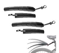Générique Retractable Bike Mudguards - Adjustable Fender Set for MTB & Road Bikes, Adjustable Front and Rear Mudguards, Instant Mud & Splash Protection, Easy to Install Cycling Accessories (2Sets)
