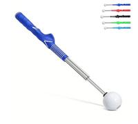 Générique Retractable Golf Swing Training Aid, Gloryboom Telescopic Club, Golf Grip Trainer with Click Feedback, for Strength & Tempo Training, for Beginners and Professionals (2 Pcs,Royal Blue)