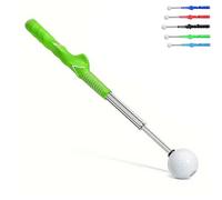 Générique Retractable Golf Swing Training Aid, Gloryboom Telescopic Club, Golf Grip Trainer with Click Feedback, for Strength & Tempo Training, for Beginners and Professionals (2 Pcs,Green)