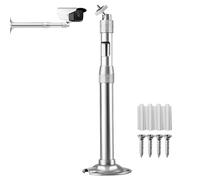 Générique rétractable pour caméras de sécurité | Tige de Montage Extensible en d'aluminium, de caméra télescopique extérieur et intérieur, Mural de caméra de sécurité, 1 pièce.