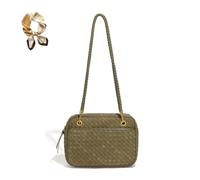 Générique Retro Casual Boston Bag, Women's Suede Woven Shoulder Bag Purses, Large Vegan Leather Braided Elegant Hobo Satchel