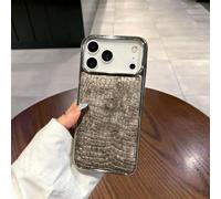 Générique Retro Crocodile Texture Synthetic Protective Case for iPhone 17/16/15/14/13 Pro Max,Full Body Rugged Shockproof Protection Cases with Camera Lens Protector
