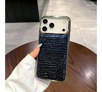 Générique Retro Crocodile Texture Synthetic Protective Case for iPhone 17/16/15/14/13 Pro Max,Full Body Rugged Shockproof Protection Cases with Camera Lens Protector