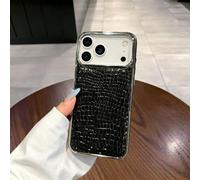 Générique Retro Crocodile Texture Synthetic Protective Case for iPhone 17/16/15/14/13 Pro Max,Full Body Rugged Shockproof Protection Cases with Camera Lens Protector