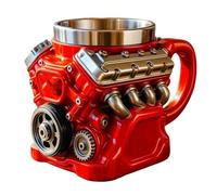 Générique Retro Engine Coffee Mug, 3D Mechanical Coffee Cup, 15oz Retro Engine Mug, Stainless Steel Liner, Double-walled, Designed for car enthusiasts (Retros Engines Coffee Mug)