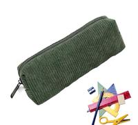Générique Retro Pencil Bag, Large Capacity Corduroy Stationery Pouch, Plush Soft Design, Multipurpose for Pens, Markers, and Erasers, Ideal for School and Office Use, 7.87x2.76x1.97 inches
