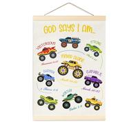 Générique Retro Truck Canvas, Inspirational Wall Decoration, Bedroom Poster with Motivational Design, Kids Room Art Print, Nursery Decor with Colorful Style, Wall Art for Study and Hallway