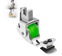 Générique Retrospecti Versatile Adjustable Rolled Hemmer Presser Foot, Steel Sewing Foot, Sewing Machine Roller Press Foot, Hemming Tool, Retrospecti Adjustable Presser Foot (Green)
