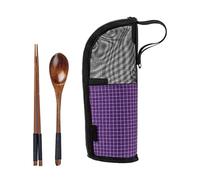 Générique Reusable Cutlery Pouch, Chopsticks Carrying Case, Adorable Portable Flatware Cases, Outdoor Travel Cutlery for Spoon, Fork, Chopstick, Hiking Lunch Box Utensil Organizer, Camping