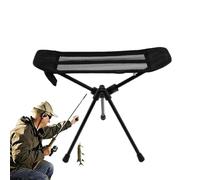 Générique Reusable Folding Camping Tripod Stool, Small Foldable Camping Seat, 15.75x17.72 inches Outdoor Stools Tripod Chair Telescopic Chairs for Sitting and Hunting