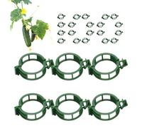 Générique Reusable Grow Upright, Tomato Clips, 1.02x0.24 inches Balcony Clamps with Secure Grip, Sturdy Ring, Gardening Supply with Locking Style, Climbing Plants for Garden Outdoor