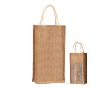 Générique Reusable Linen Protector Tote Pouch with Compartment Wine Bags