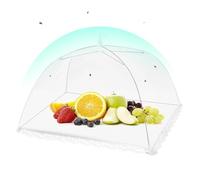 Générique Reusable Portable Dome Mesh Food Covers for Outdoors 38x38cm | Net Screen Food Tent for Dining Table Camping Gathering Kitchen Serving BBQ Party