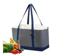 Générique Reusable Shopping Bags - Large Capacity Reinforced Handles, Kitchen Reusable Grocery Bags Shopping Tote, Home Outdoor Camping Picnic Shop Travel Beach Women Family, Black | For Kitchen