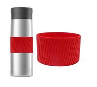 Générique Reusable Silicone Cup Sleeve - Heat Resistant Protector For Hot & Cold Drinks, Fits Tumblers, Mugs & Glass Bottles | Non-Slip Grip, Dishwasher Safe, For Home, Office & Travel