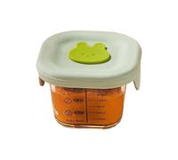 Générique Reusable Storage, 120ml Glass Jar Set, 4.05x3.15 Inches Handheld Size with Leakproof Seal, Heavy Duty Thermal Glass Accessory, Modern Style with Colorful Lids Gift for Daycare and Travel