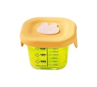 Générique Reusable Storage, 120ml Glass Jar Set, 4.05x3.15 Inches Handheld Size with Leakproof Seal, Heavy Duty Thermal Glass Accessory, Modern Style with Colorful Lids Gift for Daycare and Travel
