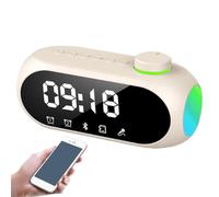 Générique Réveil avec Enceinte,Réveil Audio Intelligent Numérique,Horloge Intelligente avec Enceinte - pour Un Usage Domestique au Bureau de Chevet dans Le Salon Le dortoir l'hôtel ou la Salle