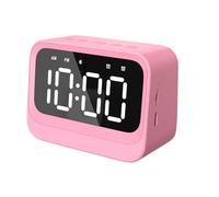 Générique Réveil Enceinte - Charge sans Fil & Radio FM | Horloge Digitale Multifonction avec Veilleuse LED | pour Chambre, Bureau, Bureau À Domicile Et Voyage, Batterie 10h, Design Compact