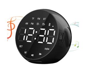 Générique Réveil,Enceinte sans Fil Commande Vocale Intelligente,Réveil pour Gros Dormeurs | pour Maison Bureau Dortoir Salon Chevet Voyage Adultes Seniors Sommeil