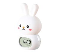 Générique Réveil mignon - Horloge de bureau décorative, horloges numériques avec motif lapin de Pâques, alarme de table avec veilleuse, accessoire de maison, horloge de chambre pour étudiants