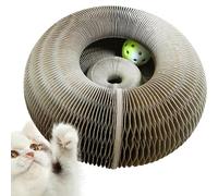 Générique Reversible Magic Organ Cat Scratcher, Interactive Scratch Pad Toy, Kitten Scratching Pad for Mental and Physical Exercise, 9.45x9.45x3.94 in Sturdy Cat Plaything for Indoor Pets